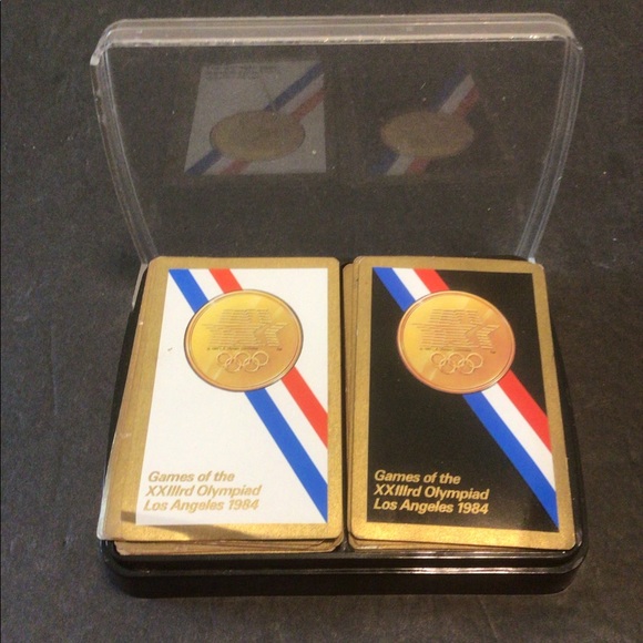 (2) 1984 Olympic playing card sets Rare - Picture 2 of 3